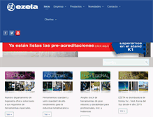 Tablet Screenshot of ezeta.com